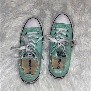 Mint green converses